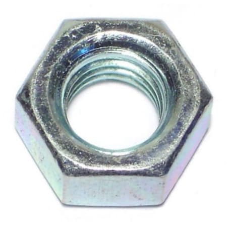 Midwest Fastener Hex Nut, 7/16"-14, Steel, Grade 2, Zinc Plated, 50 PK 03673